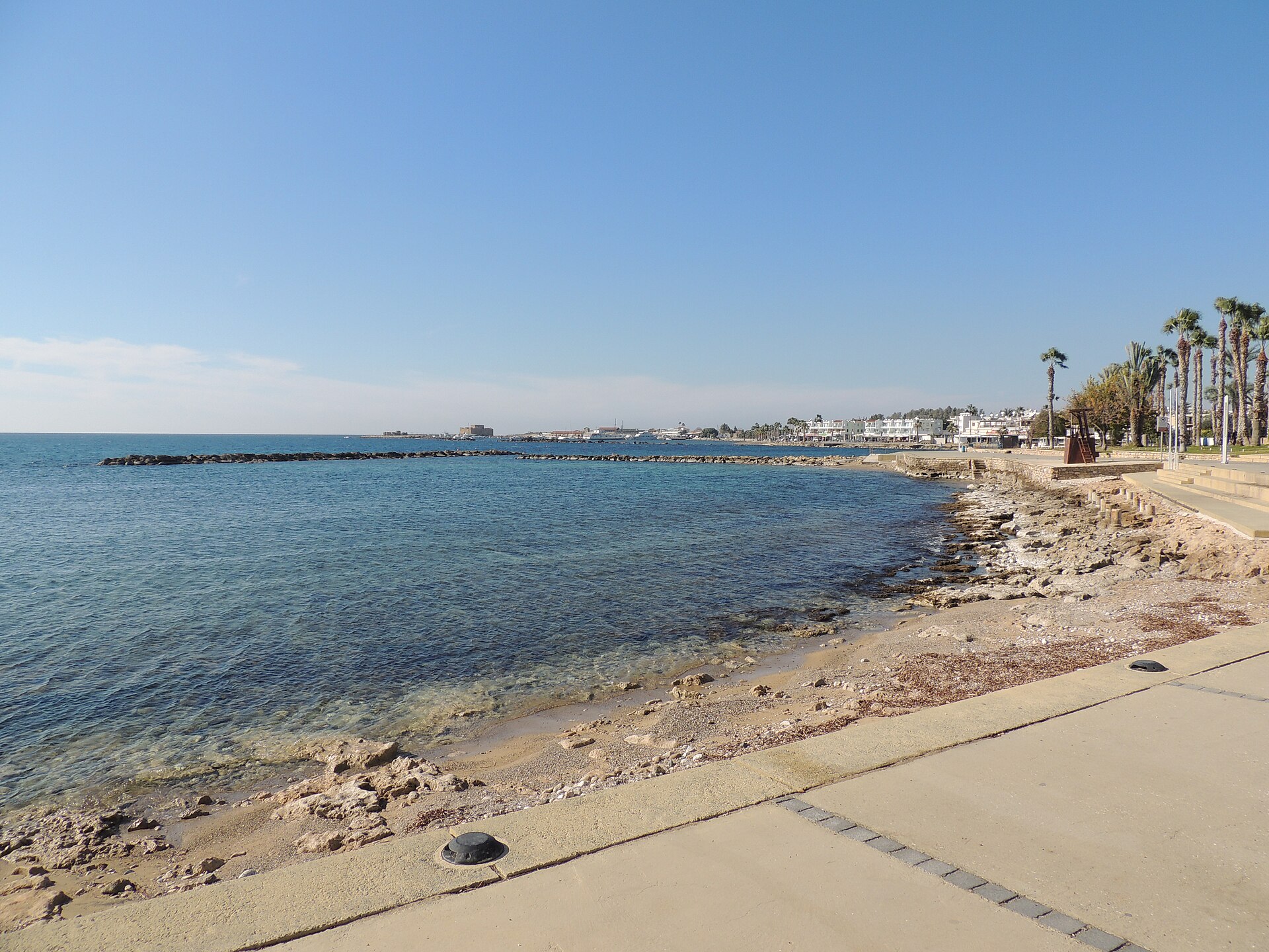 Hafen von Kato Paphos mit mittelalterlichem Kastell